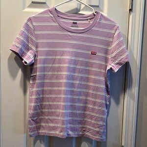 Levi's Lavender Striped Tee